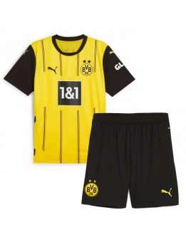 Detské Futbalové oblečenie Borussia Dortmund 2024-25 Krátky Rukáv - Domáci (+ trenírky)